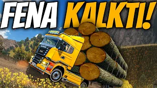 OHAAA TIR ÖN KALDIRDI !!! - DEVASA YÜK İLE ÖLÜM YOLLARI !! - YIRTILLL EGZOZLU KÜKREYEN SCANIA R560