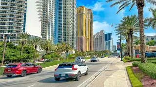 Miami Beach to Sunny Isles Beach Florida 4K HDR Driving Tour