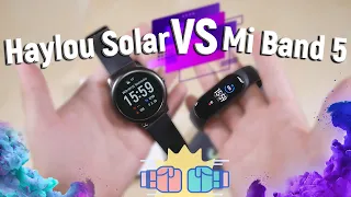 Haylou Solar LS05 vs Xiaomi Mi Band 5. Сравнение Самых Популярных Смарт Часов и Умных Браслетов