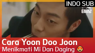 Cara Yoon Doo Joon Menikmati Mi Dan Daging 😍 #LetsEat1 🇮🇩 INDO SUB 🇮🇩