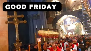 Good Friday Live celebrations. Jerusalem Church of The Holy Sepulchre.