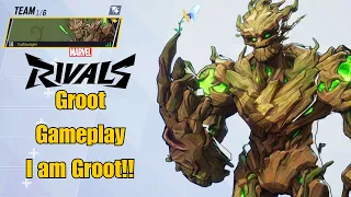 Groot Gameplay | Marvel Rivals | Closed Alpha Test