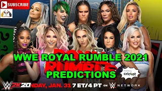 WWE Royal Rumble 2021 Women's Royal Rumble Match Predictions WWE 2K20