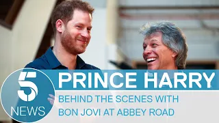 Prince Harry records song with Bon Jovi at Beatles' Abbey Road Studios - behind the scenes | 5 News