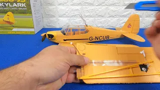 XK A160 - J3 Skylark 3D RC Unboxing + Assembly + TEST Micro Cub Stabilized Airplane Plane RTF Wltoys