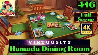 JUNE'S JOURNEY 416 | HAMADA DINING ROOM (Hidden Object Game ) *Full Mastered Scene*