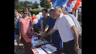 Торжественное гашение марки и закладка первого камня будущей часовни состоялись в Феодосии