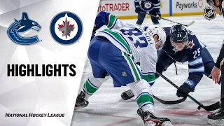 Canucks @ Jets 3/1/21 | NHL Highlights