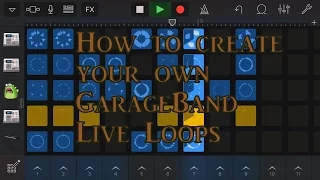 GarageBand 2.1 turorial: How to Create Your Own Loops (using live loops)