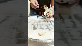 rolled Chocolate ice-cream really yummy 😋 emporium mall lahore #switzerland #viral #shortvideo