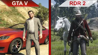 THE BIG COMPARISON | GTA V vs. Red Dead Redemption 2 PC | ULTRA