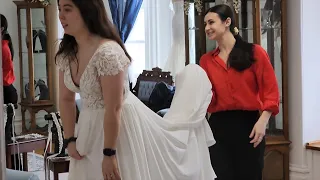 Say Yes to the dress! Trying on different bridal styles