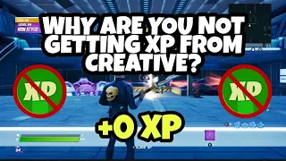 why your NOT gaining XP from the CREATIVE XP GLITCH (how to fix)