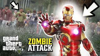 GTA 5: Surviving Zombie Attack in Iron Man Suit.!!