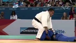 JUDO - VEN versus ARG - Men -73 kg Repechage - London 2012 Paralympic Games