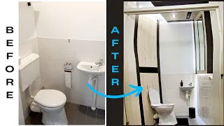 DIY | Small Bathroom Makeover | Toilet Transformation