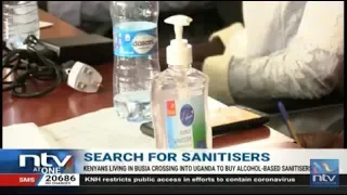 Kenyans at Busia border cross into Uganda in search for hand sanitizers