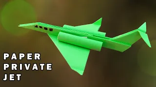 Origami Paper Private Jet Airplane | How to make a paper Private Airplane model | Origami Jet Plane