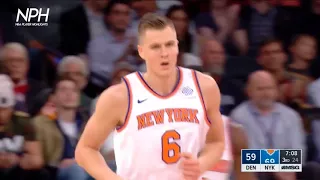 Kristaps Prozingis Career High 38 points vs Denver Nuggets | Oct 30, 2017 | 2017-18 NBA season