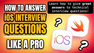 How to Answer iOS Interview Questions Like a Pro 👩🏽‍💻👨🏻‍💻 (free training course)