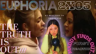 Maddy finds out about Nate and Cassie!! | EUPHORIA | S02x05 | REACTION