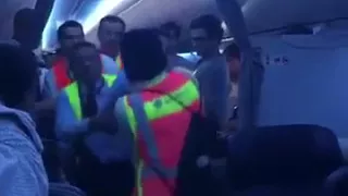 Crazy man at an Aeromexico flight