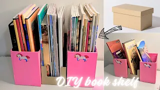 Diy Book Shelf with cartoon boxes // Unicorn Book Shelf