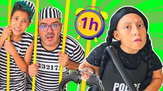 Aventuras de polícia e outras histórias engraçadas com MC Divertida | Compilation videos for kids