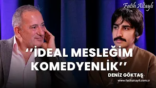 "İdeal mesleğim komedyenlik" / Komedyen Deniz Göktaş, Fatih Altaylı'nın sorularını yanıtladı