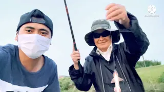 Today fishing with Japanese grandfather
