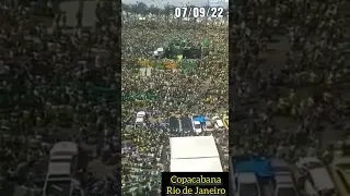 Mar de gente em Copacabana para o 7 de Setembro e Bicentenário da Independência