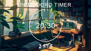 STUDY WITH POMODORO ★︎ Early Morning in a Forest 🌲 Lofi Mix + Bird Sounds ★︎ 4 x 25 min