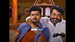 Thalapathy💥 X Mohanlal🔥 || Dad X Son❣️ || Jilla💥 || Magical Bgm✨ || Whatsapp Status