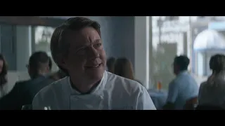 David Knell as Chef Derek Finway In “Pig” restaurant scene with Nicolas Cage