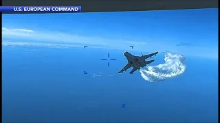 NEW VIDEO: Pentagon releases video of Russian fighter jet dumping fuel on US drone