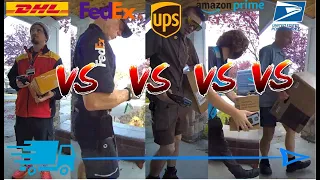 DHL VS FEDEX VS UPS VS AMAZON PRIME VS USPS | Epic Delivery Service Showdown!