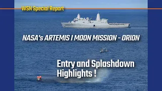 Splashdown! NASA's Artemis I Moon Mission Orion Capsule Completes its Historic Lunar Adventure