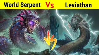 World Serpent Vs leviathan क्या Norse Mythology का साँप मार पायेगा Dragon के समान Monster को
