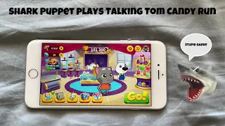 SB Movie: Shark Puppet plays Talking Tom Candy Run!