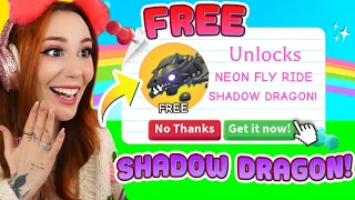 Getting a FREE SHADOW DRAGON in ADOPT ME! in Roblox