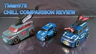 Transformers Animated Soundwave CHILL COMPARISON REVIEW