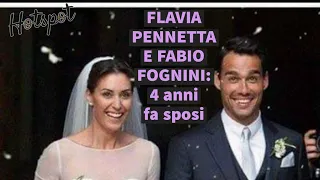 Flavia Pennetta e Fabio Fognini: quarto anniversario di matrimonio