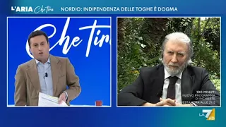 Roberto Scarpinato in collegamento con L' Aria che tira | 13/5/2024