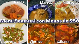 MENÚ SEMANAL ECONÓMICO CON $50 PESOS: 6 Recetas ¿Así o más fácil? #like #fyp #viral @YessyRecetas