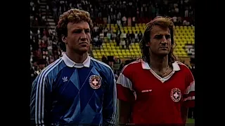 Switzerland v England 1988 International Friendly (Stade Olympique / Lausanne)