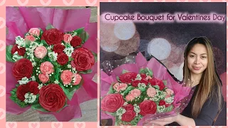 Valentines Day Cupcake Bouquet ||Bake with Ruthie