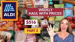 Huge ALDI Haul. With Prices. Weekly Grocery Shopping For a Family of 6