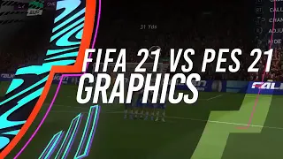 Сравнение графики FIFA 21 и PES 2021