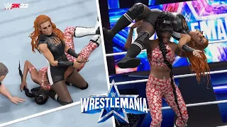 WWE 2K22: Becky Lynch vs Bianca Belair | Wrestlemania 38 Prediction Highlights