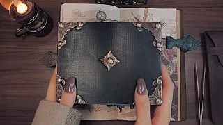 ASMR | Decorate my diary with fairy tale illustrations | journaling ASMR | Scrapbooking